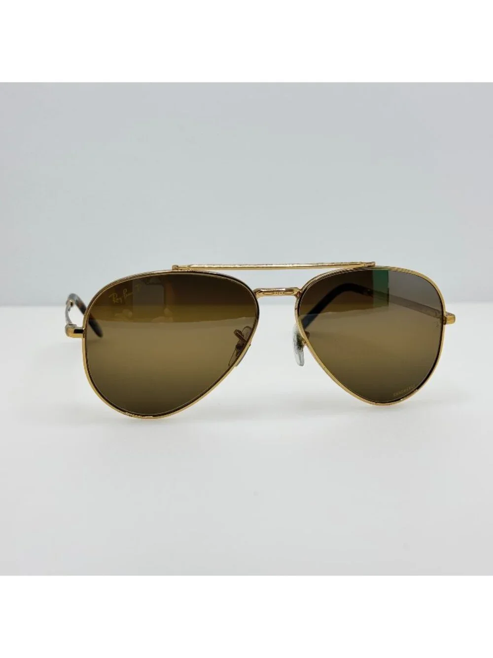 Ray Ban Sunglasses RB 3625 9196/G5 Aviator Gold Polarized Italy 58-14-135